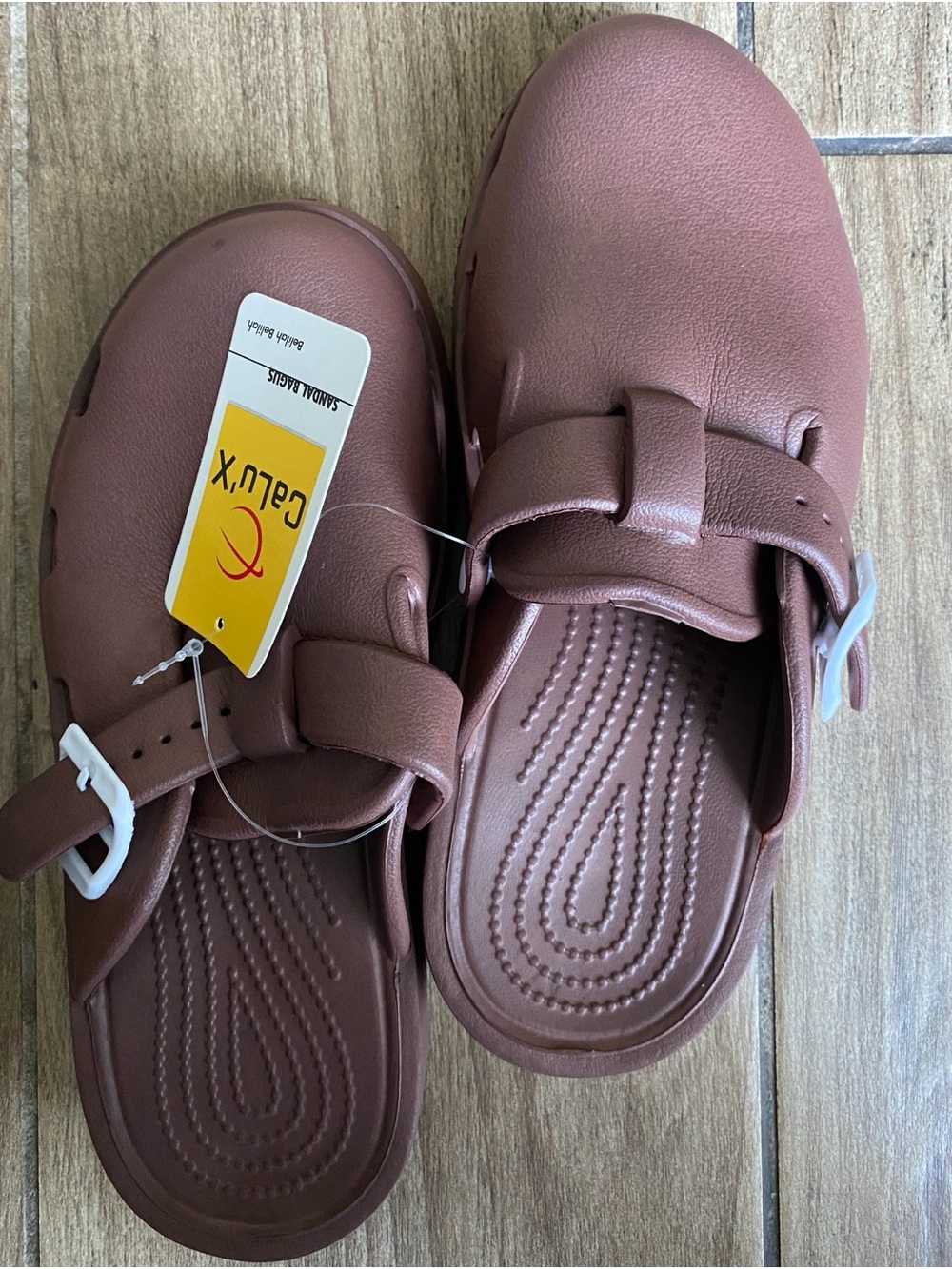 Women’s Brown Rubber Comfort Clog Shoes
